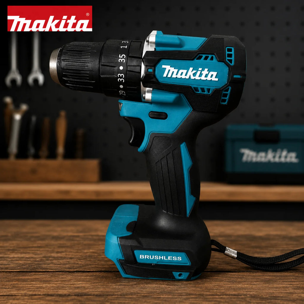 Makita DDF487 18V Brushless Cordless Drill/Driver, Compact, High Torque and Variable Speed, for Woodworking, Compatible with Makita Battery